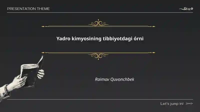 Yadro kimyosining tibbiyotdagi órni