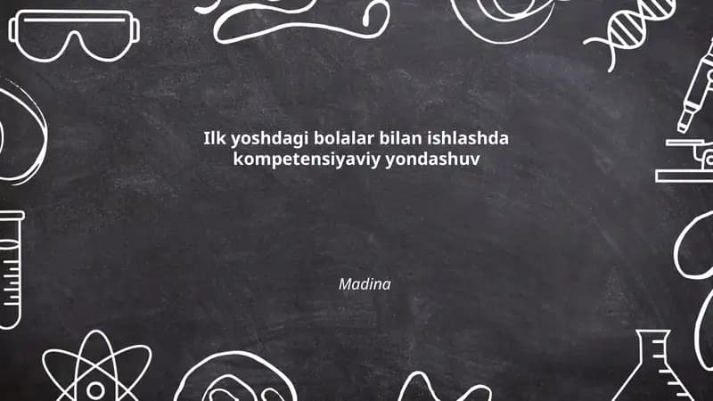 Kompetensiyaviy yondashuv ilk yoshdagi bolalar tarbiyasida