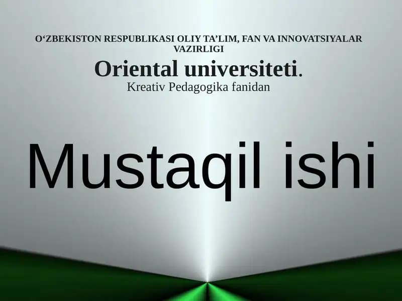 Muammoli ta’limning tarbiya fanidagi o‘rni va ahamiyati
