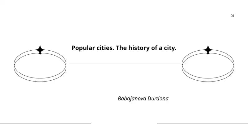 Popular cities. The history of a city