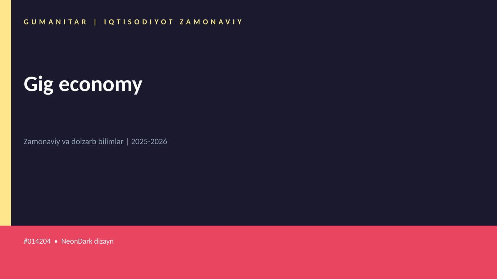 Gig economy