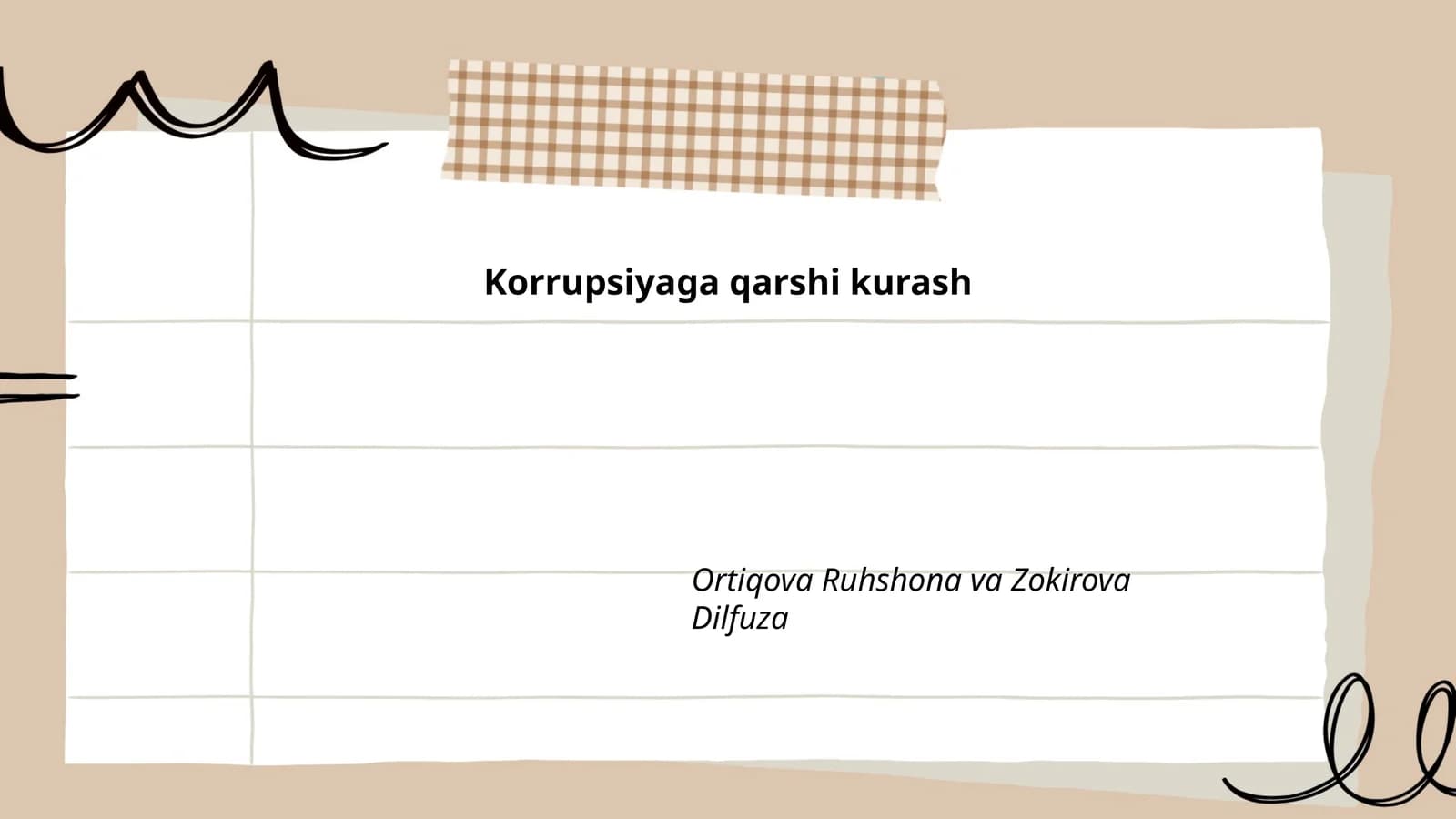 Korrupsiyaga qarshi kurash