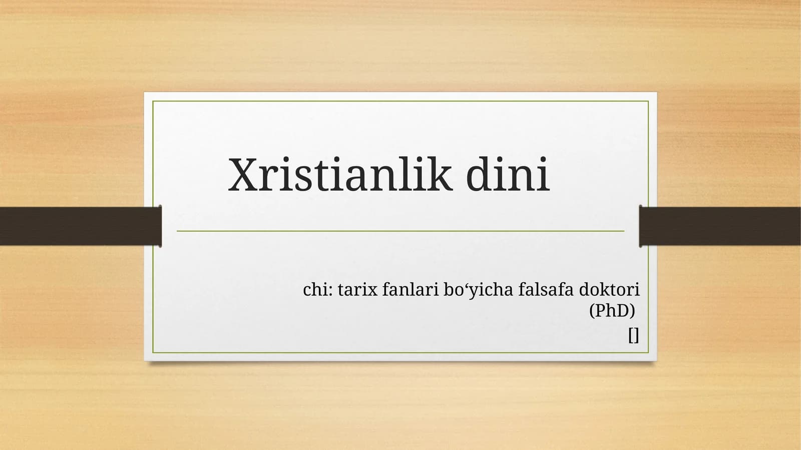 Xristianlik dini