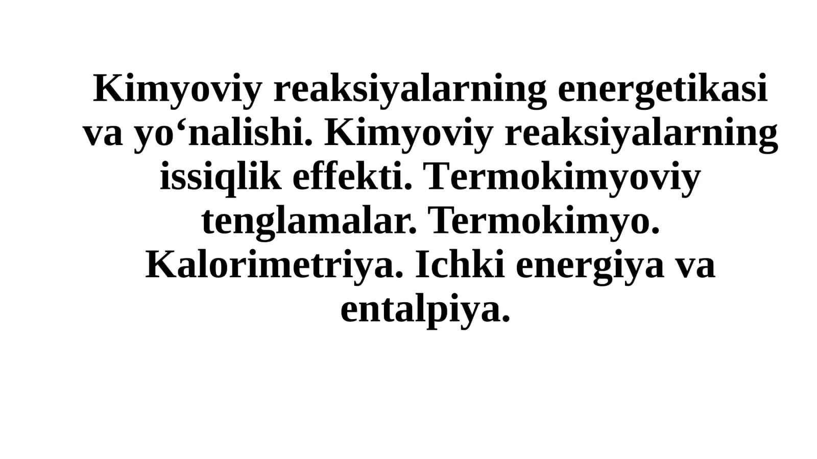 Termokimyo