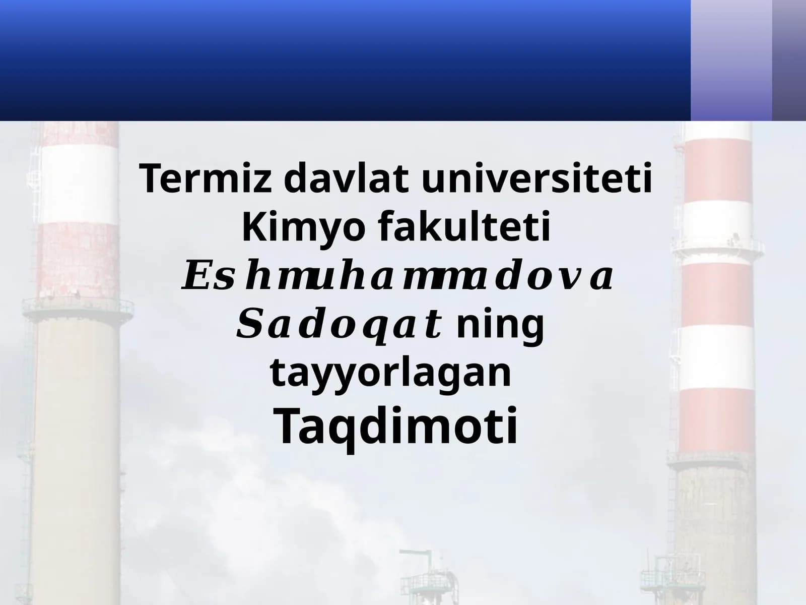 Sanoatda sulfat kislota ishlab chiqarish texnologiyasi