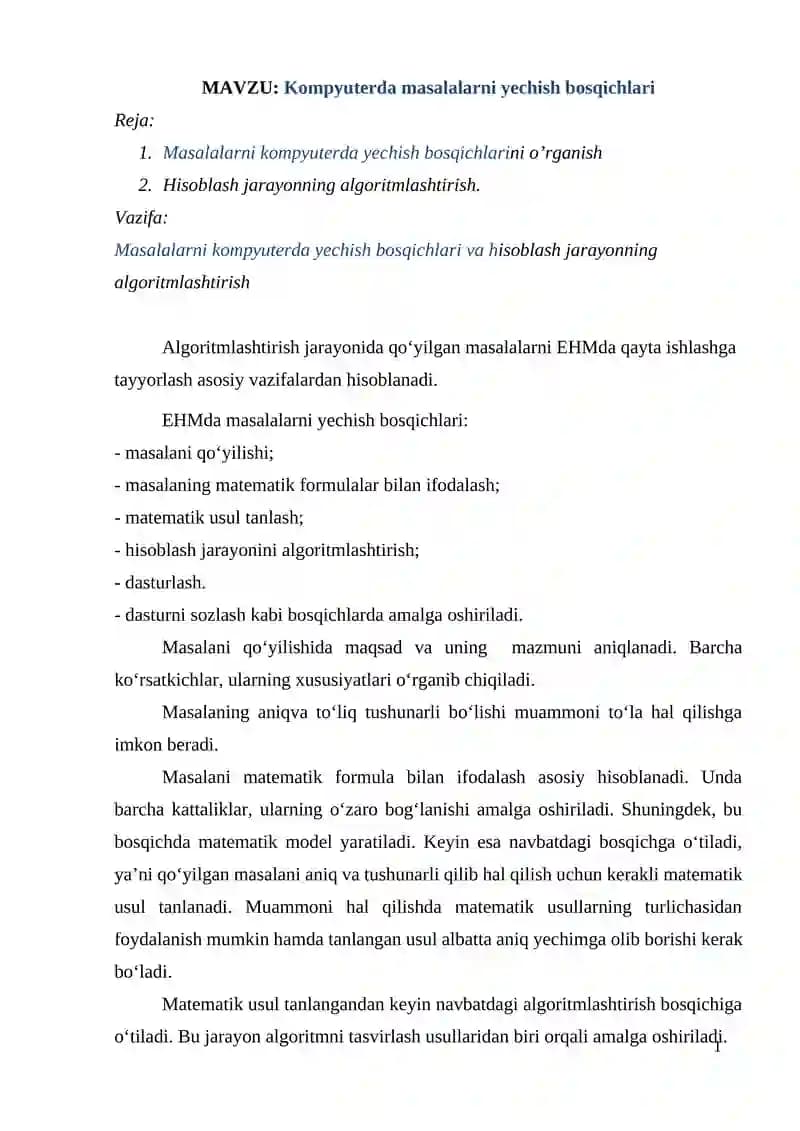 Abzatslarni formatlash