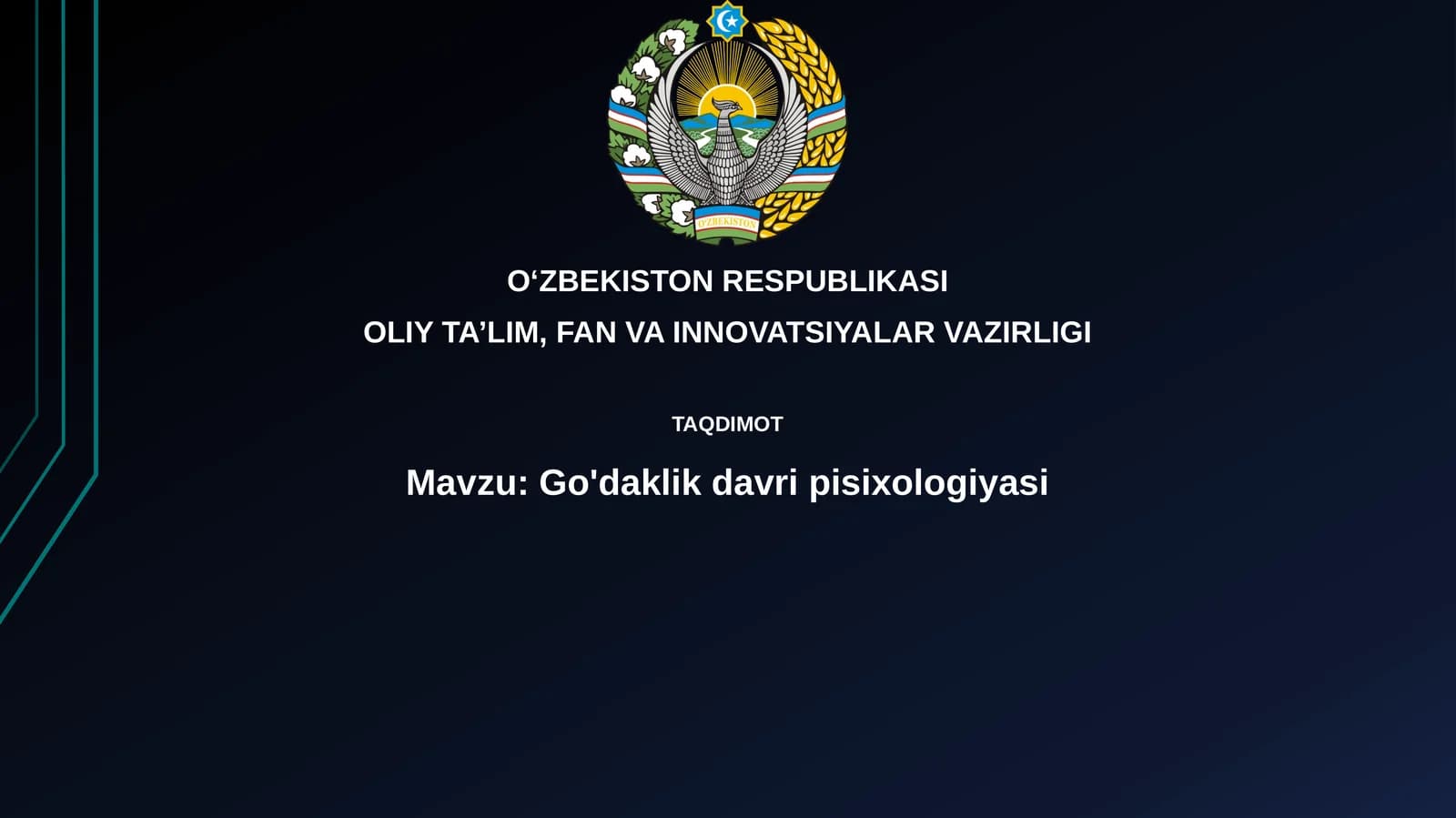 Go'daklik davri psixologiyasi