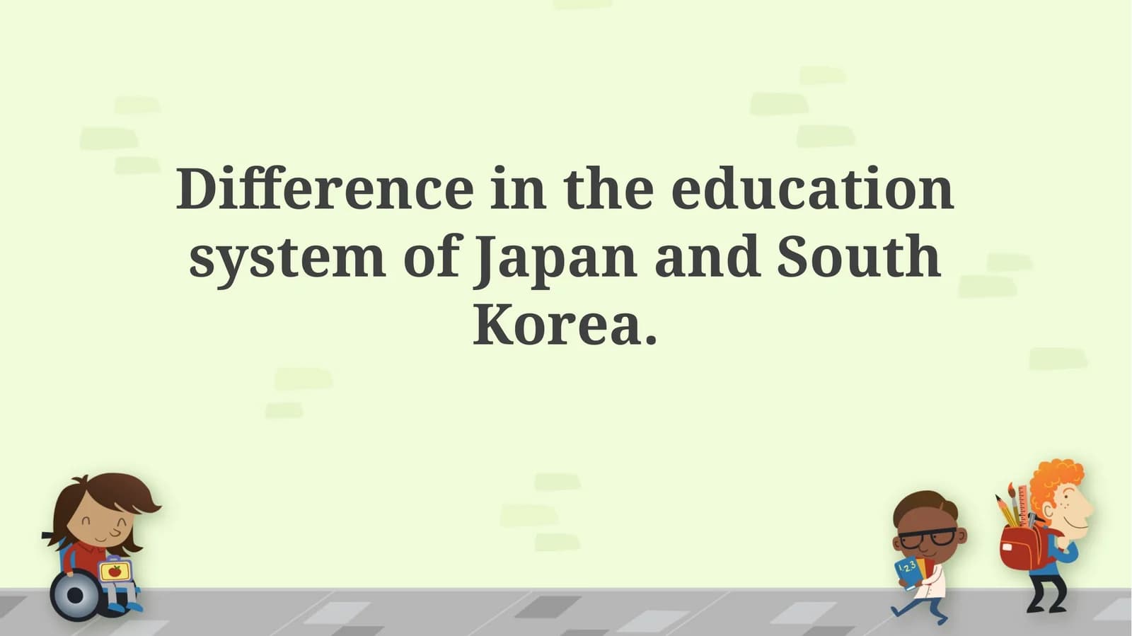 Difference in the education system of Japan and South Korea