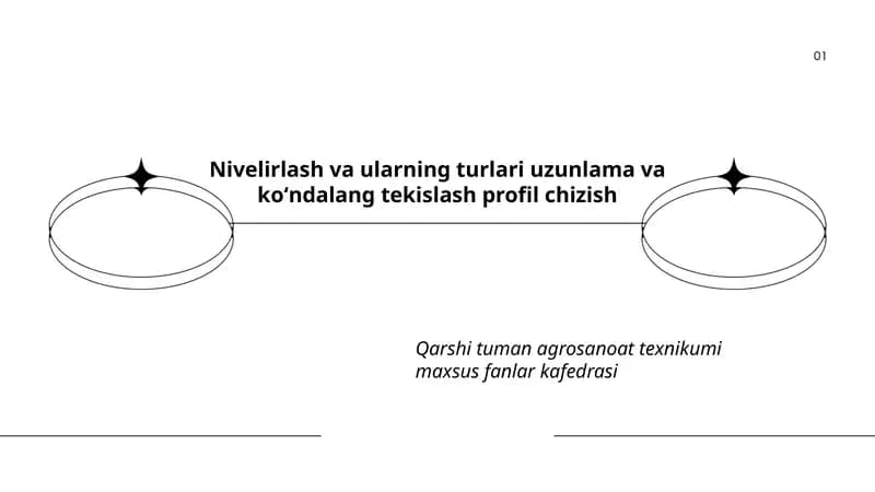 Nivelirlash va ularning turlari