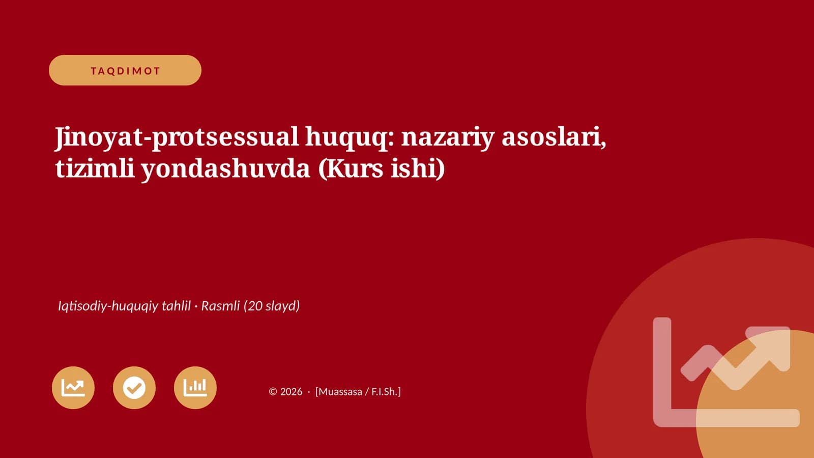 Jinoyat-protsessual huquq: nazariy asoslari, tizimli yondashuvda (Kurs ishi)