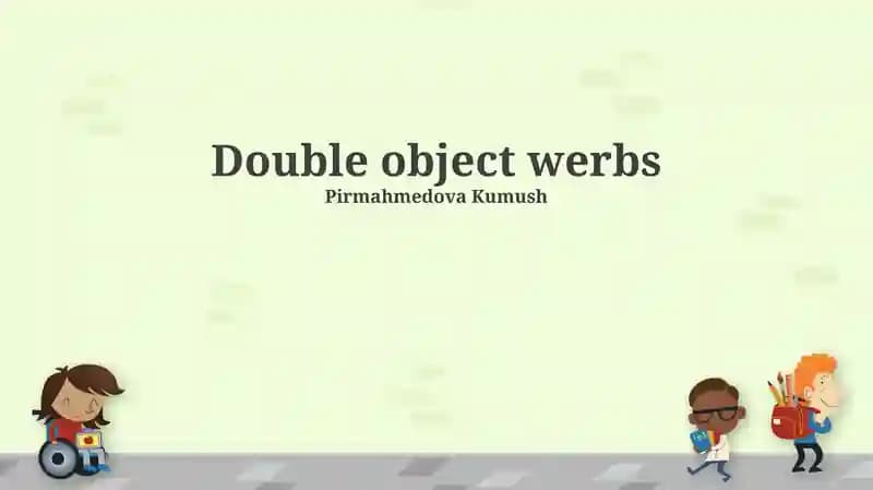 Double object werbs
