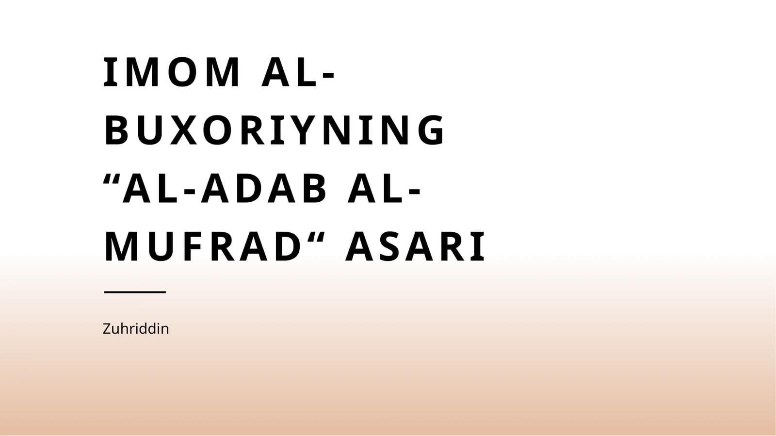 Al-adab al-mufrad