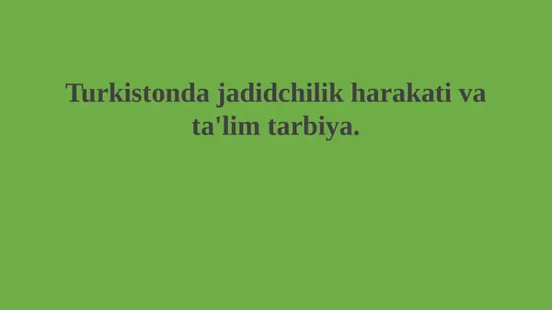 Jadidchilik harakati