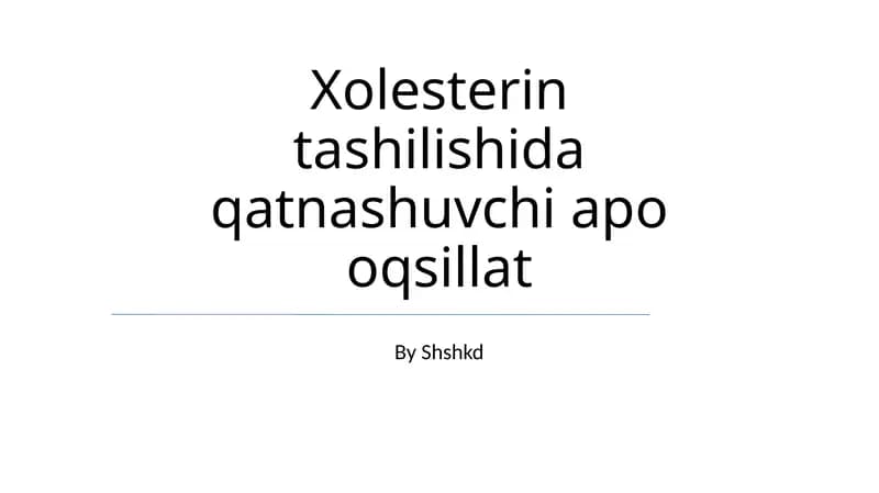 Apo oqsillat