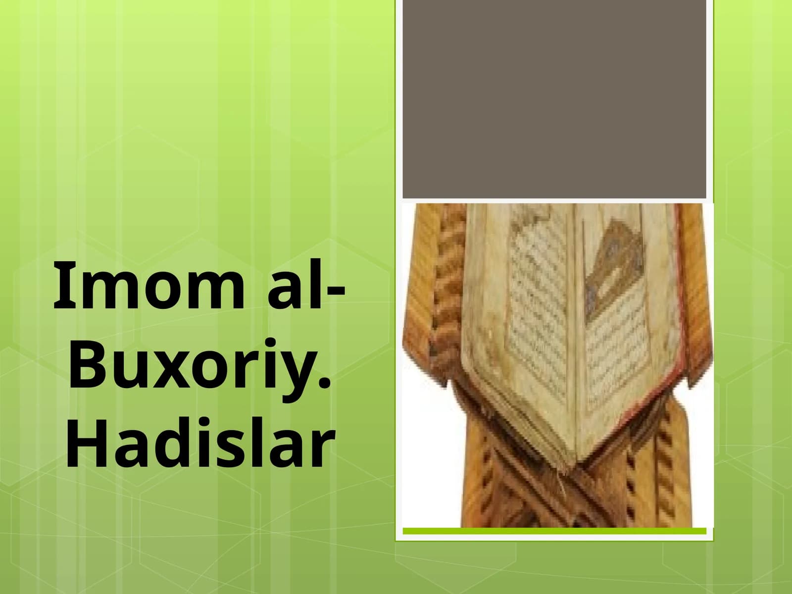 Imomal-Buxoriy.Hadislar