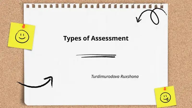 Types of Assessment