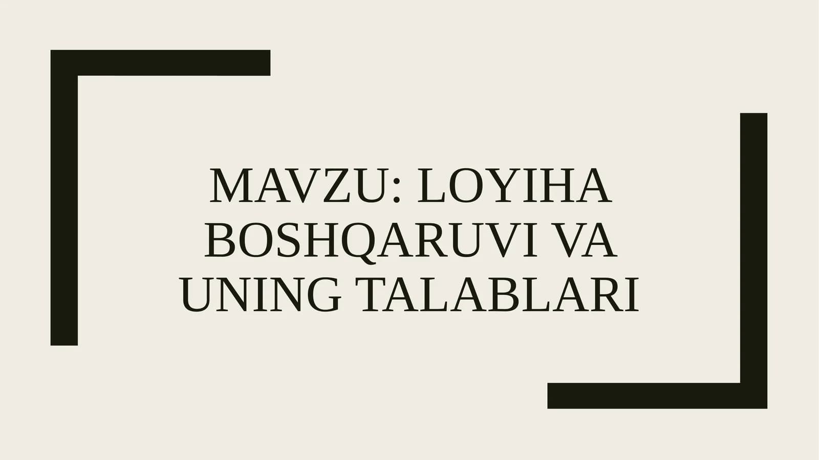 Investitsiya loyihalari boshqaruvining qisqacha rivojlanish tarixi Loyiha boshqaruvi institutlari va