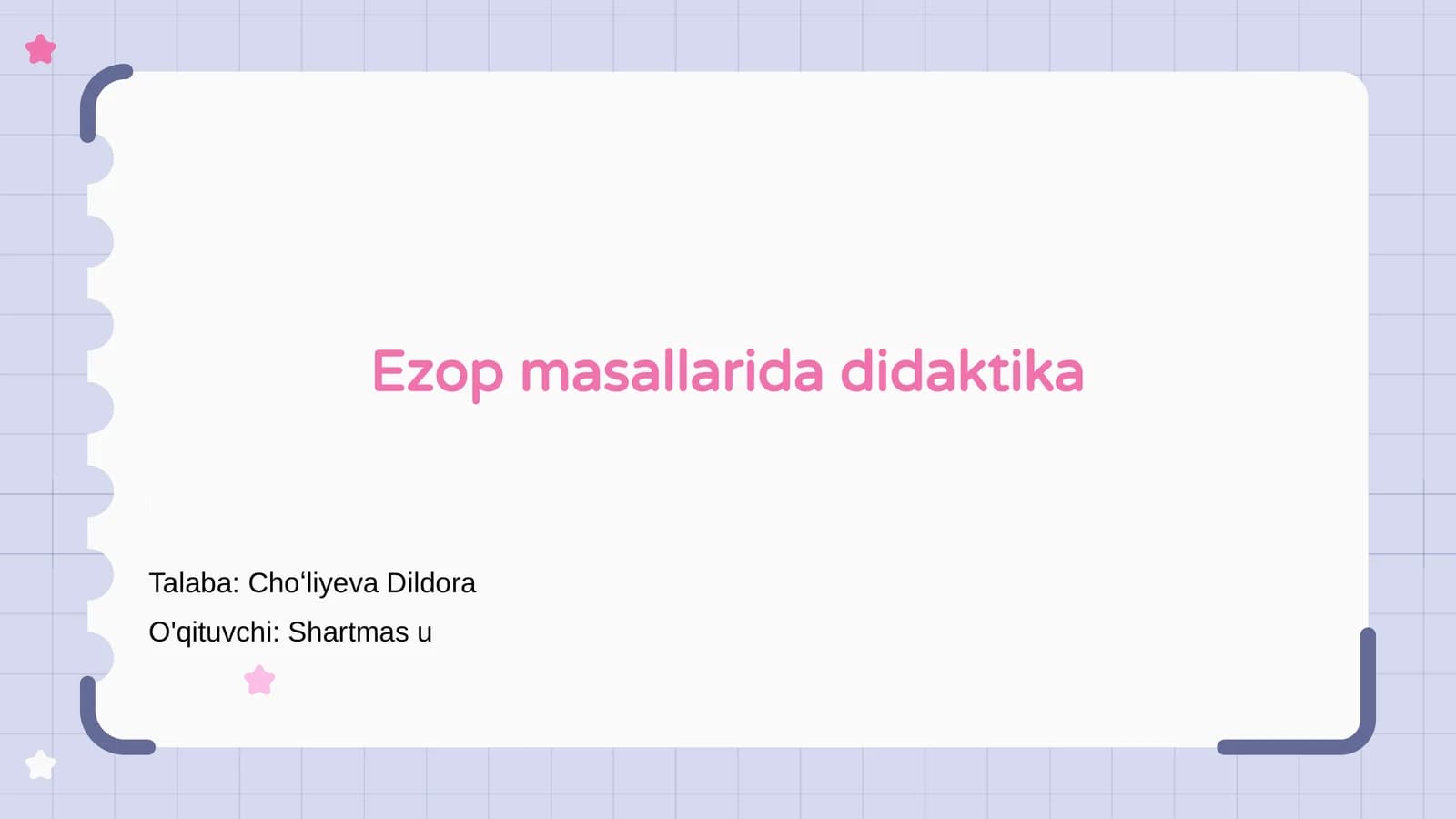 Ezop masallarida didaktika