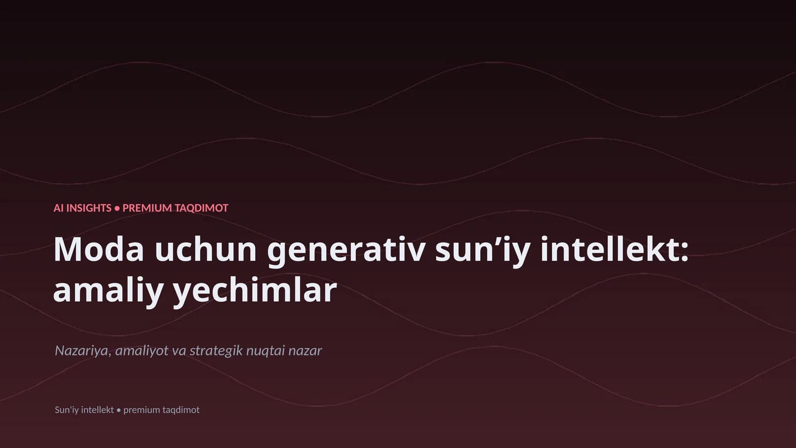 Moda uchun generativ sunʼiy intellekt: amaliy yechimlar