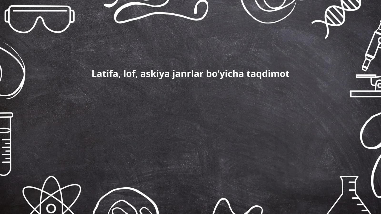 Latifa, lof, askiya janrlar boʻyicha taqdimot