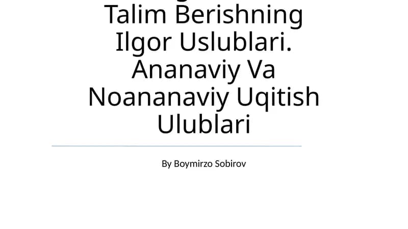 Konstruktiv usullar