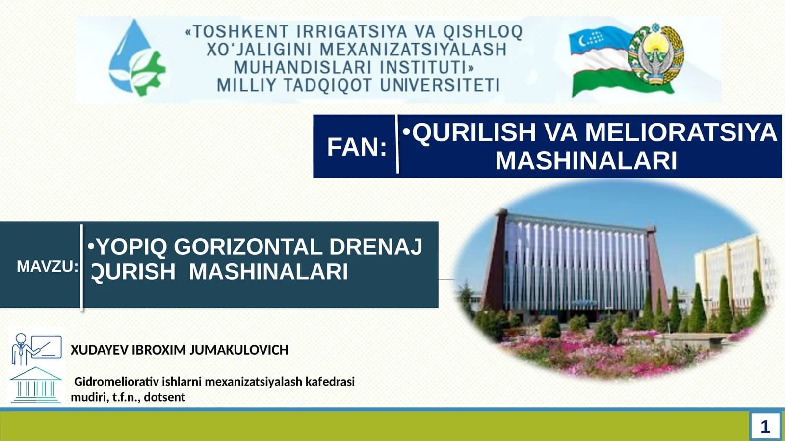 YOPIQ GORIZONTAL DRENAJ QURISH MASHINALARI