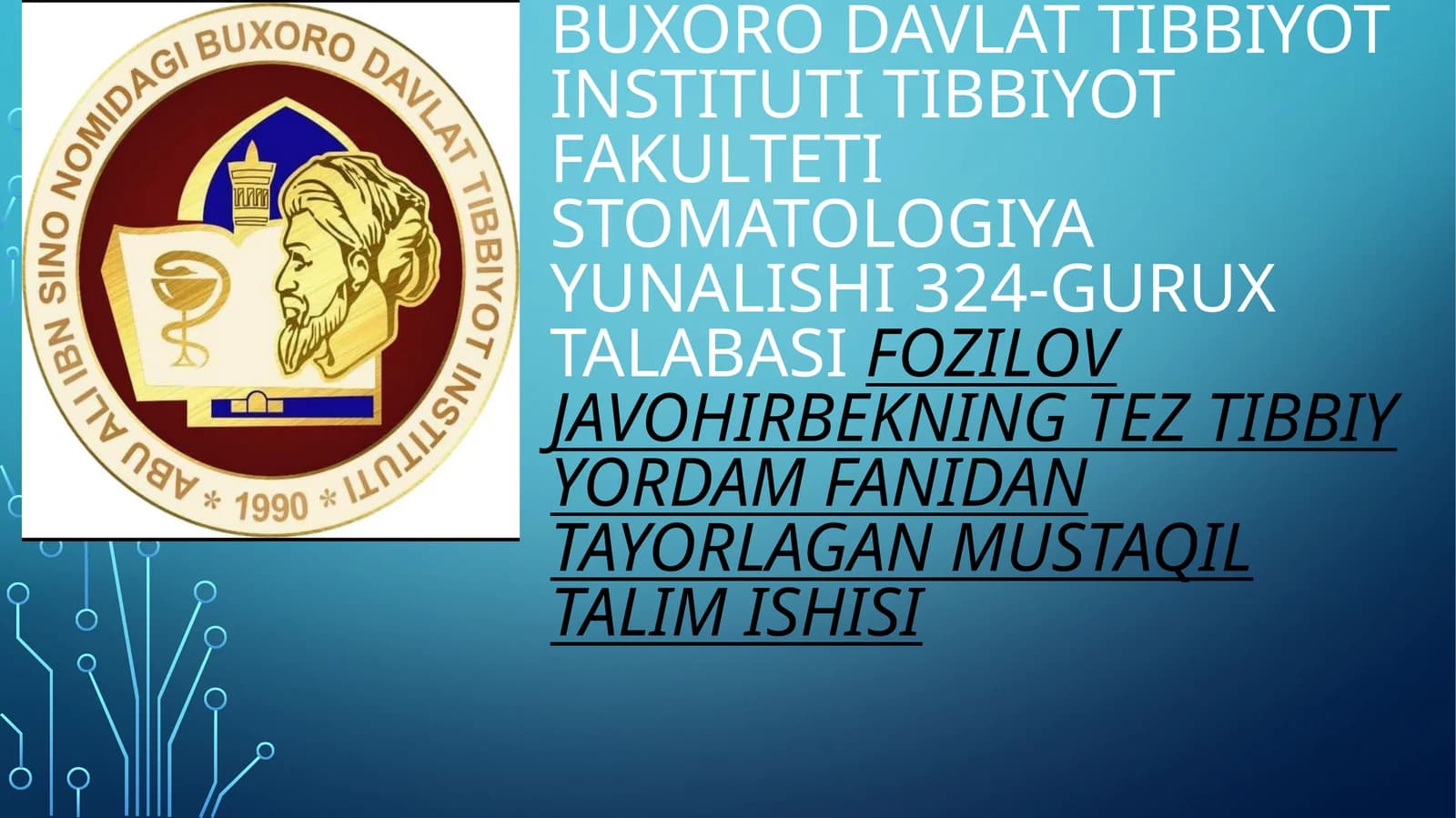 Yurak infarkti (miokard infarkti)