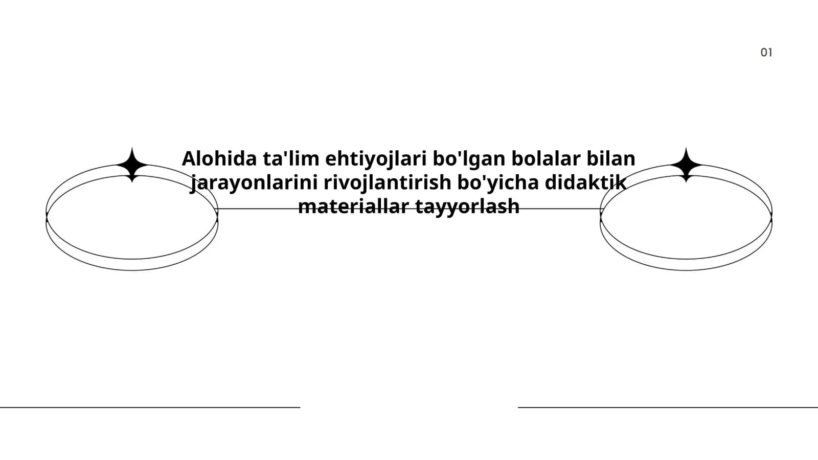 Alohida ta'lim ehtiyojlari bo'lgan bolalar bilan jarayonlarini rivojlantirish bo'yicha didaktik materiallar tayyorlash