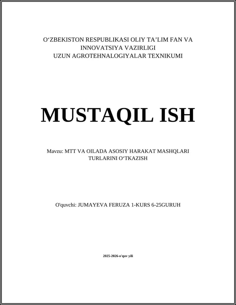 Ertalabki Badan Harakat Mashqlari