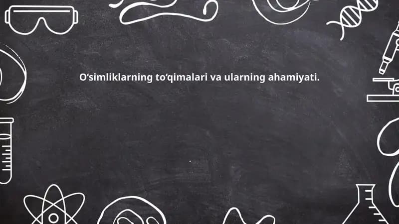 O‘simlik to‘qimalarining umumiy tushunchasi va turlari