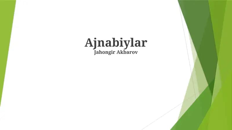 Ajnabiylar