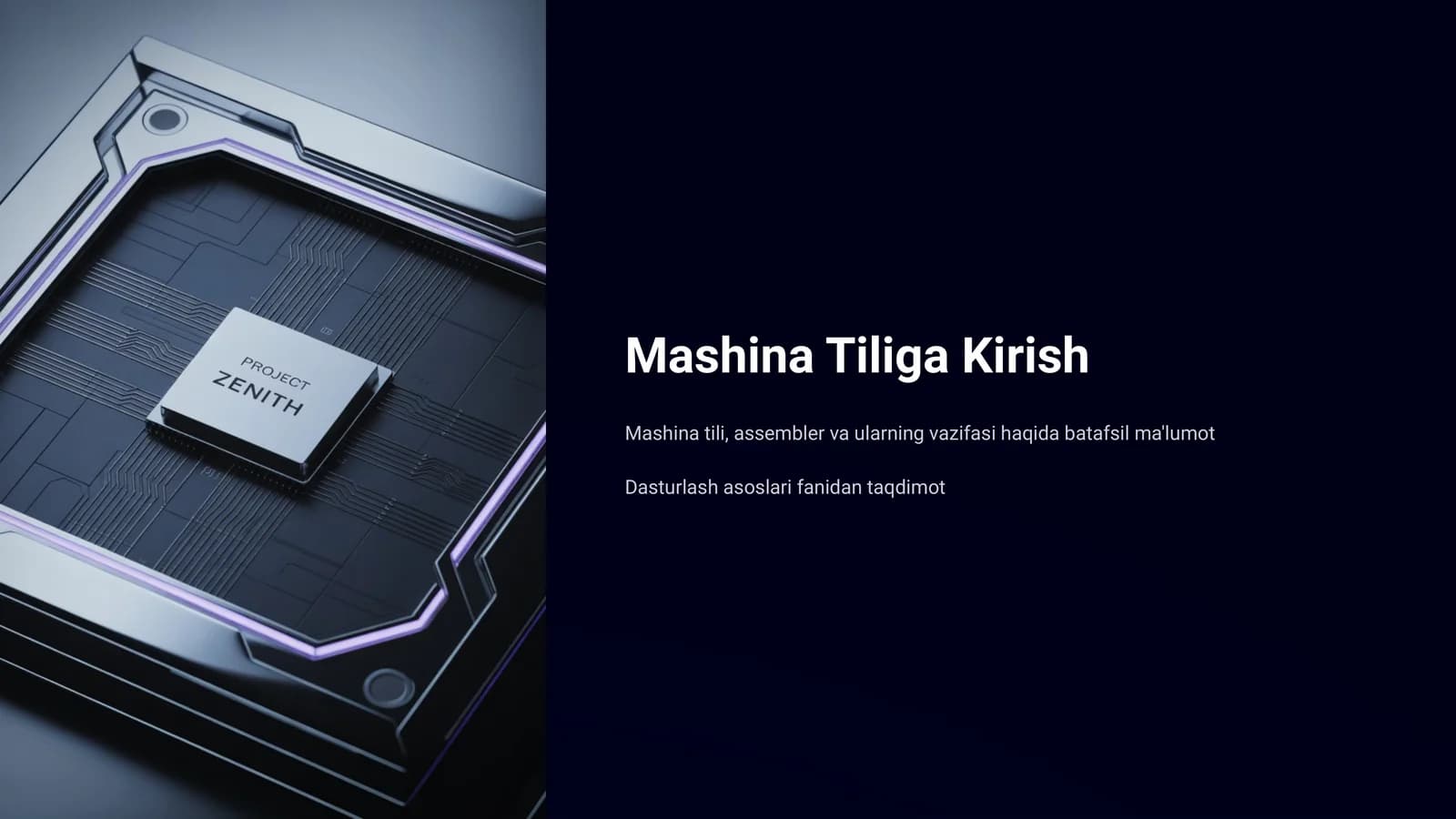 Mashina Tiliga Kirish
