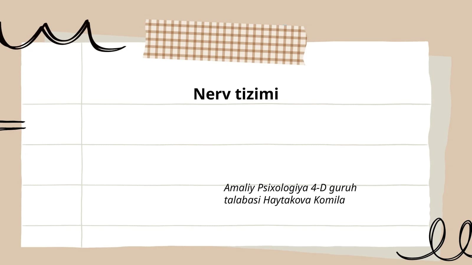 Nerv tizimi