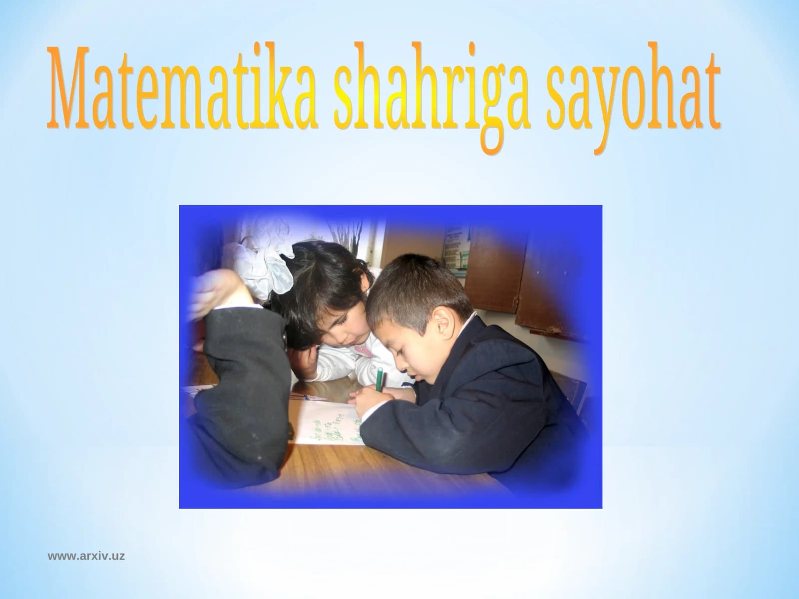 Matematika shahriga sayohat
