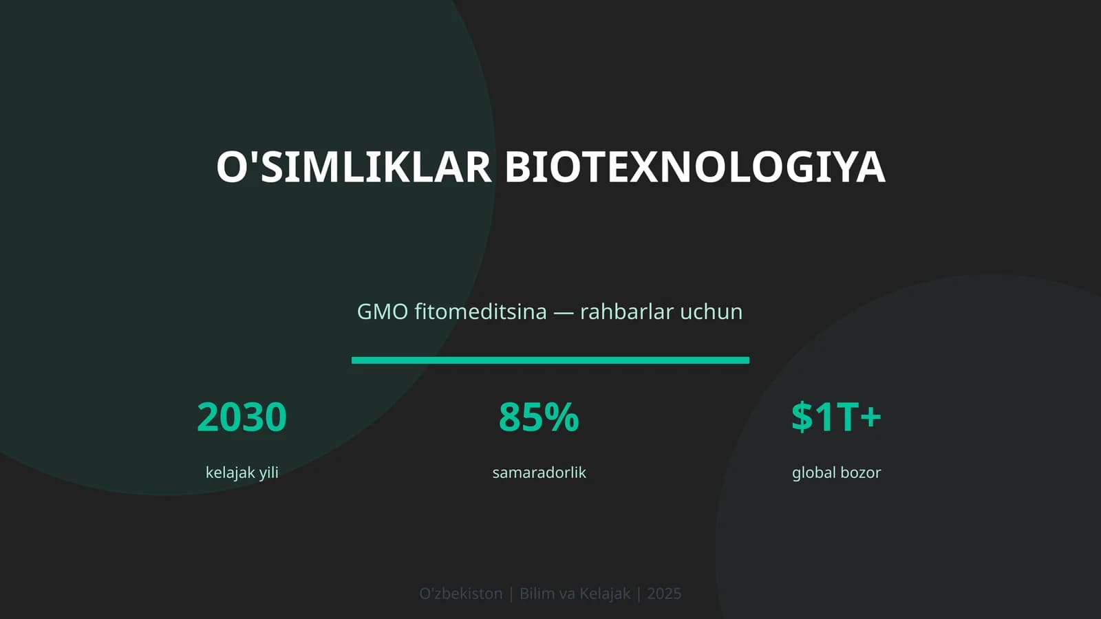 O'simliklar biotexnologiya