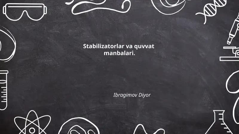 Lineer (seriyali) stabilizatorlar va ularning ishlash printsipi