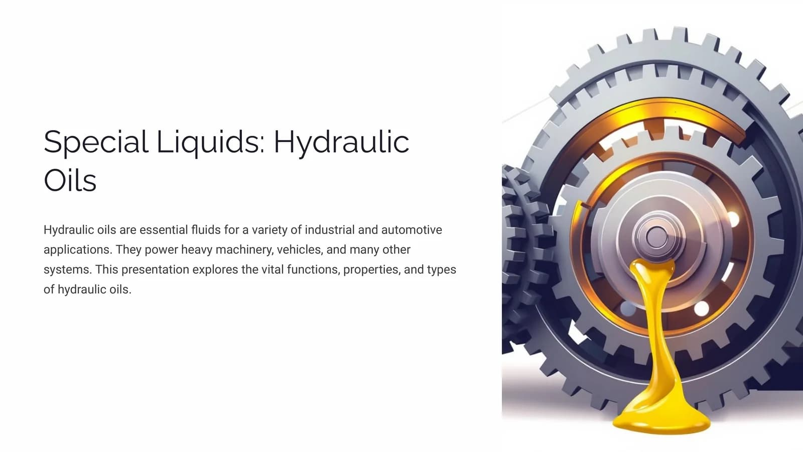 Special Liquids Hydraulic Oils