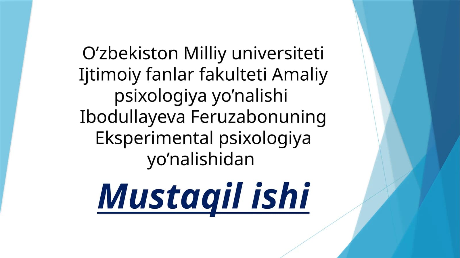 Diqqat va xotira psixokoreksiyasi