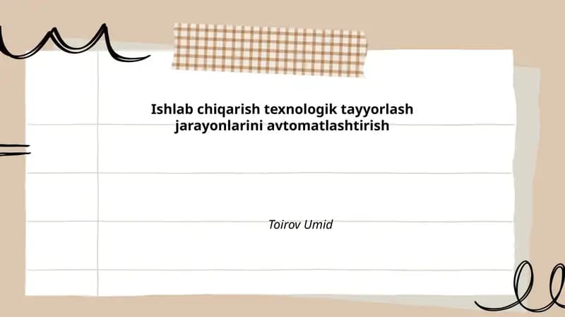 Dasturiy ta'minot ishlarini avtomatlashtirish
