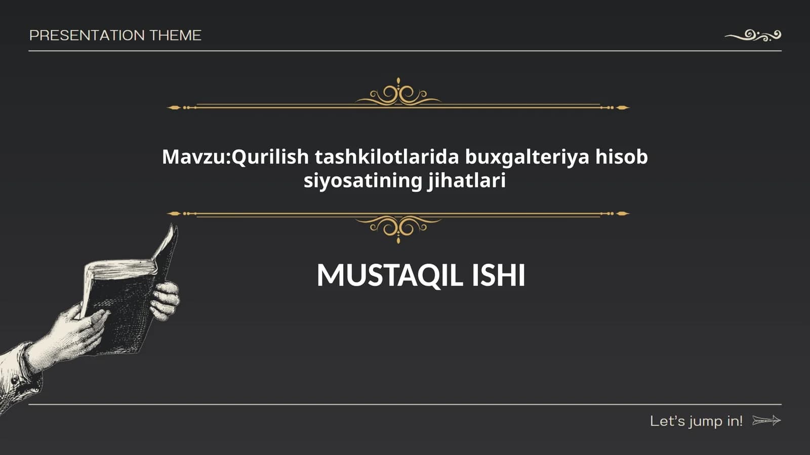Qurilish tashkilotlarida buxgalteriya hisob siyosatining jihatlari