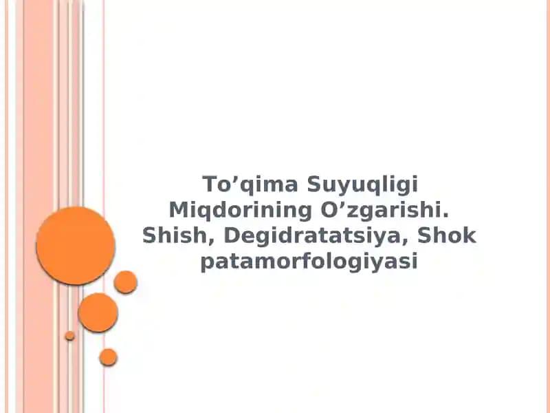 To’qima Suyuqligi Miqdorining O’zgarishi
