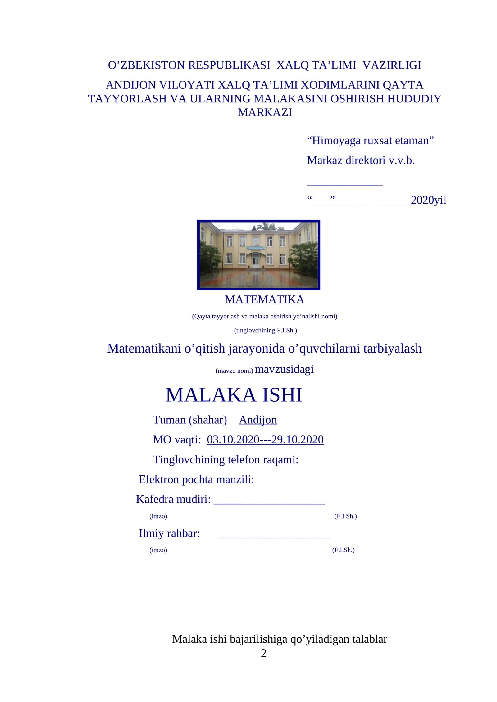 DEKART KOORDINATALAR SISTEMASINI O'RGATISH USULLARI