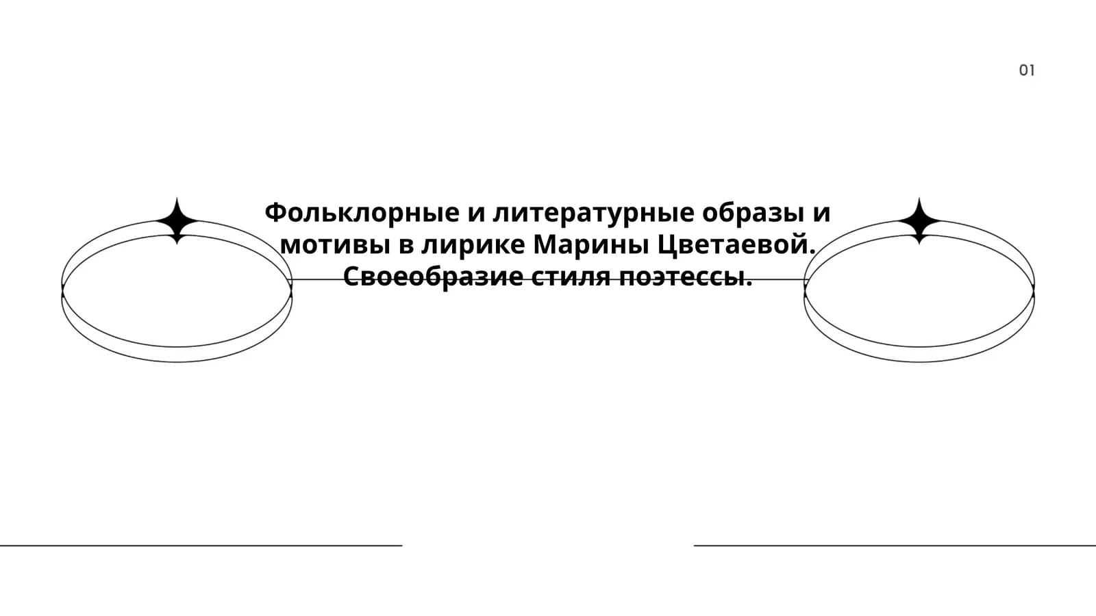 Фольклорные и литературные образы и мотивы в лирике Марины Цветаевой