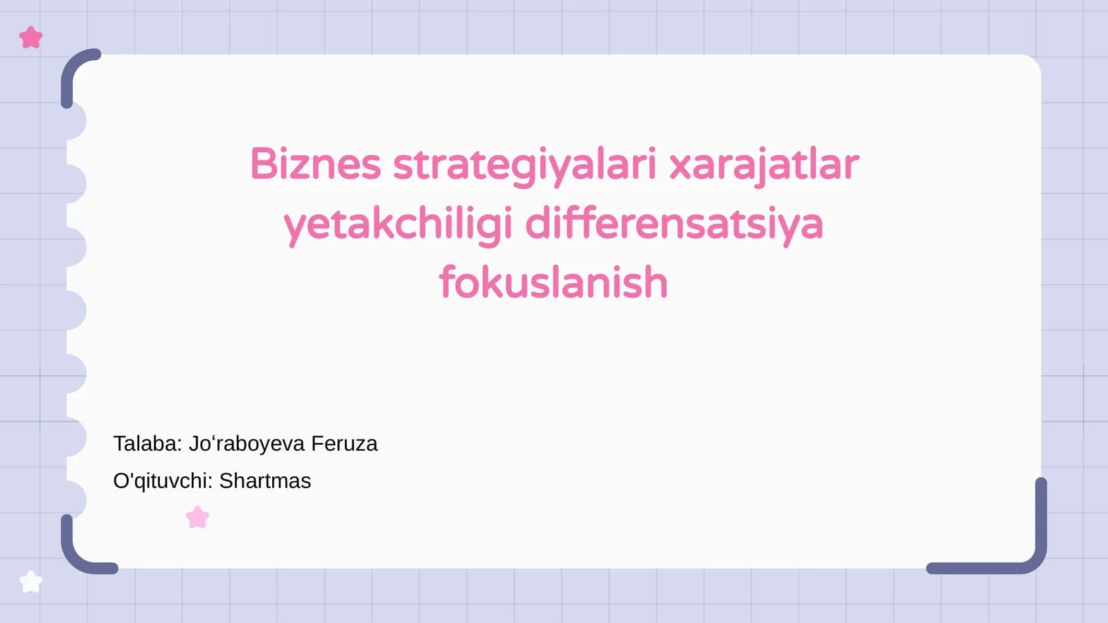 Biznes strategiyalari xarajatlar yetakchiligi differensatsiya fokuslanish