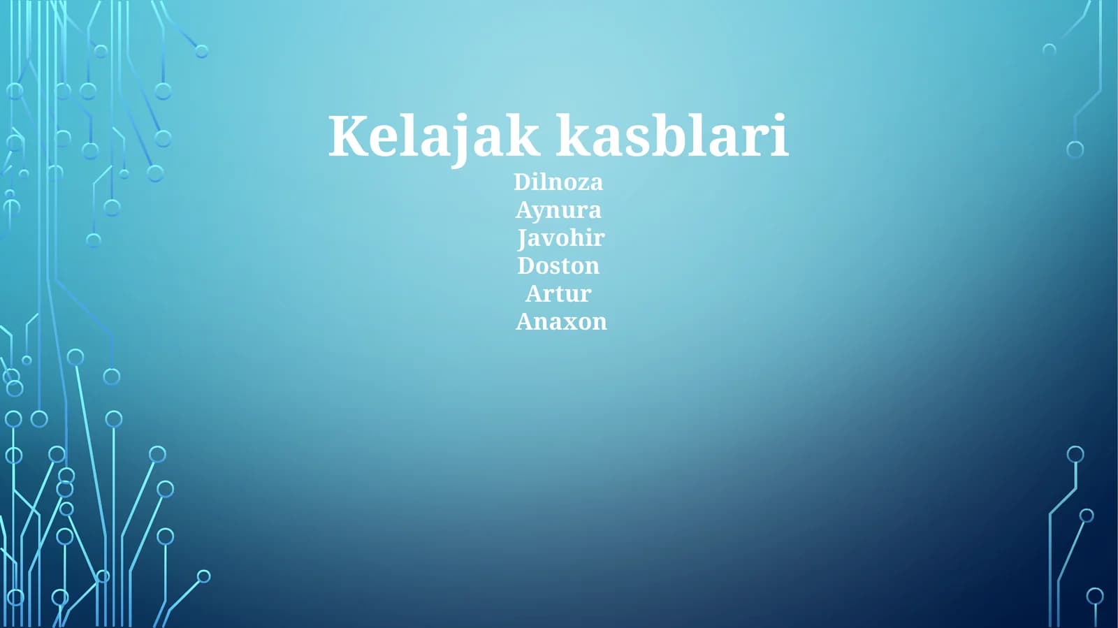 Kelajak kasblari