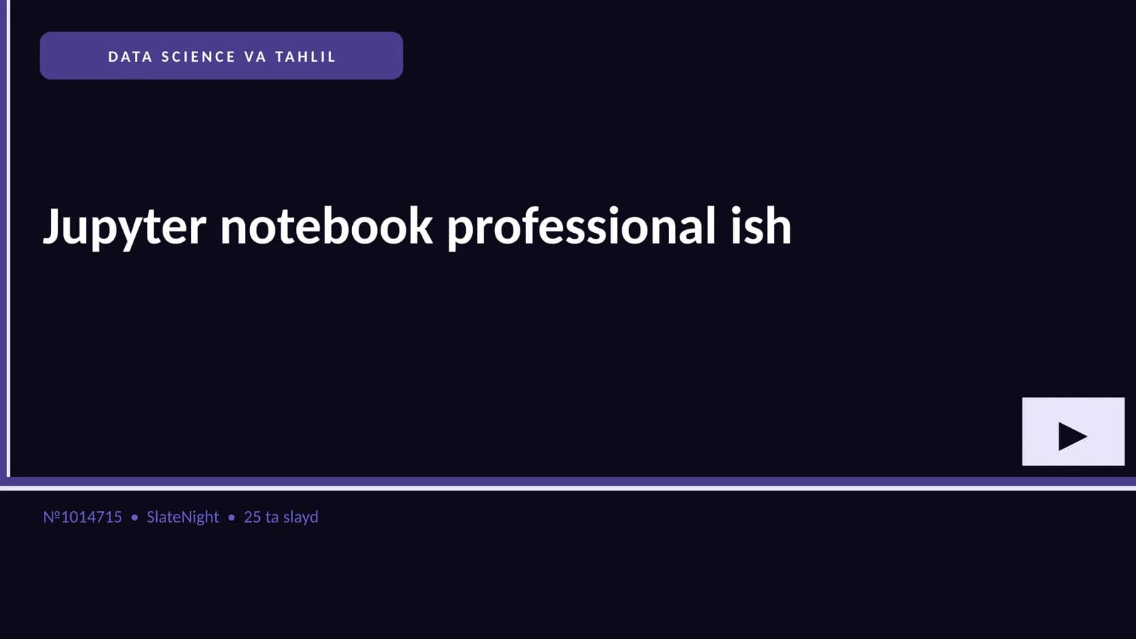 DATA SCIENCE VA TAHLIL