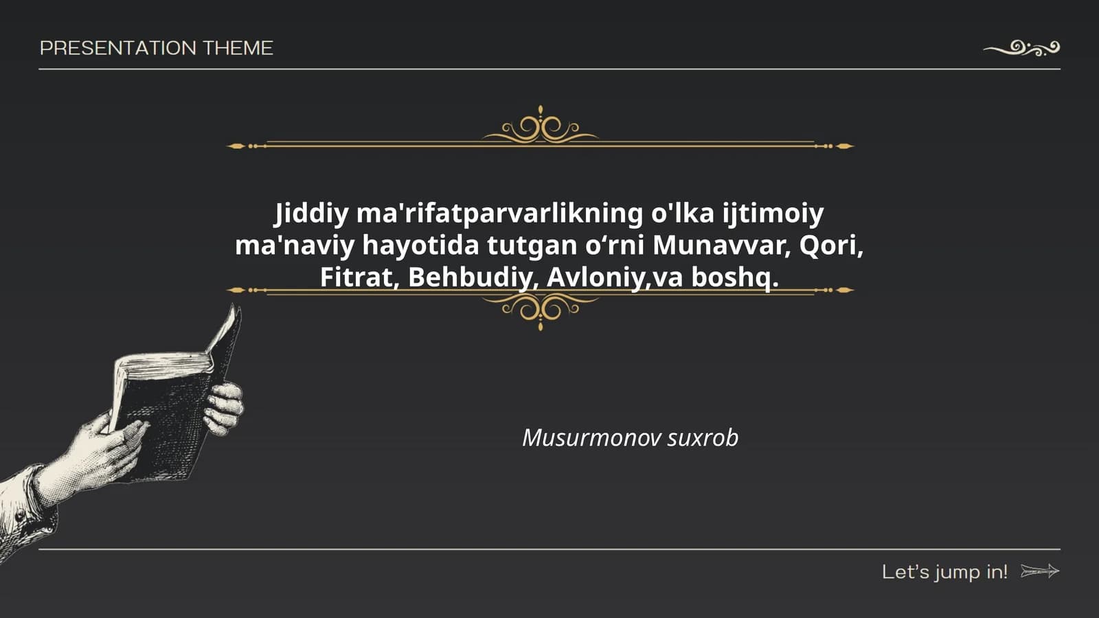 Jiddiy ma'rifatparvarlik