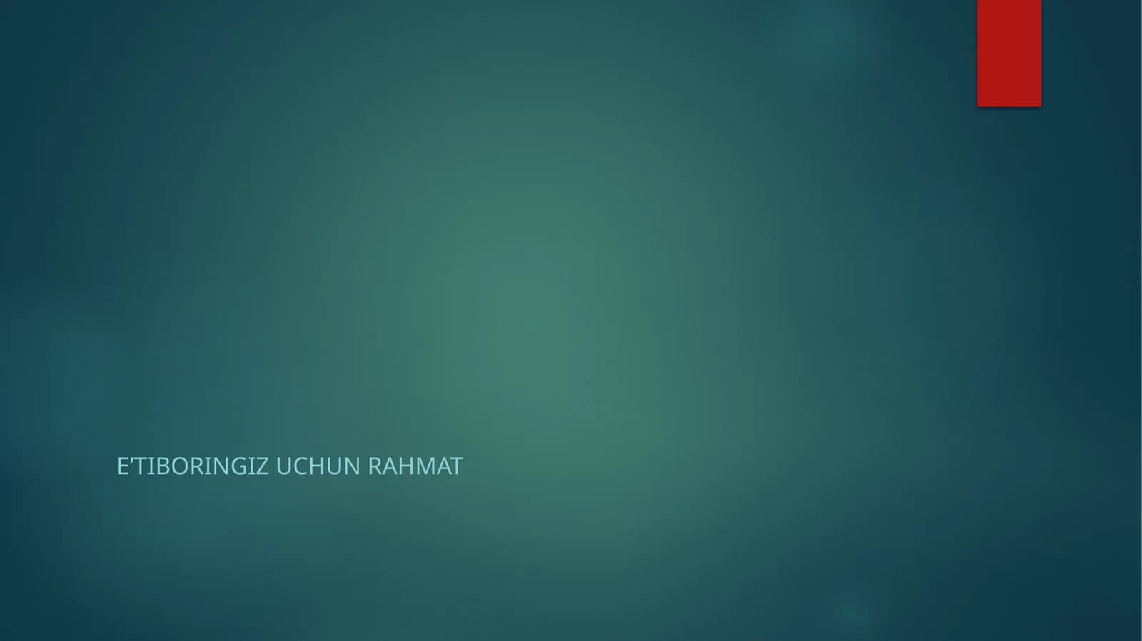 Eʼtiboringizuchun rahmat