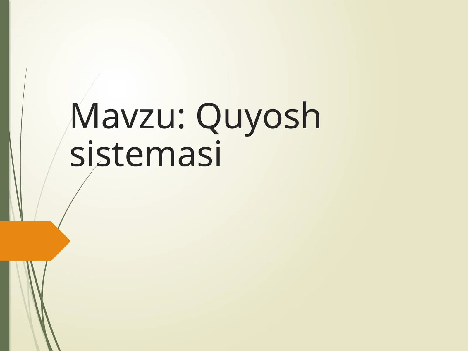 Quyosh sistemasi