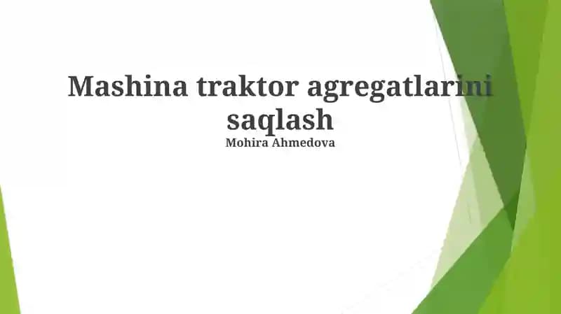 Filtrlarni tozalash va yog' almashtirish